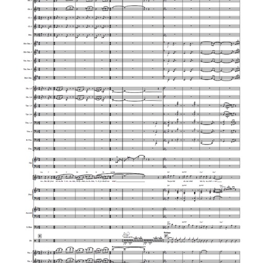 Partitura pro big band a symfonický orchestr